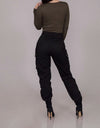 High Waist Cargo Pants For Women - Fashion Damsel