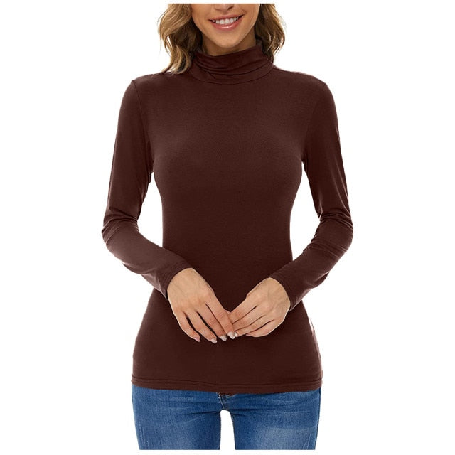Autumn fleece Vintage Turtleneck - Fashion Damsel