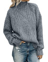 Pullover Knitted Turtleneck Sweater - Fashion Damsel