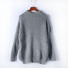 Load image into Gallery viewer, Pullover Knitted Turtleneck Sweater - Fashion Damsel
