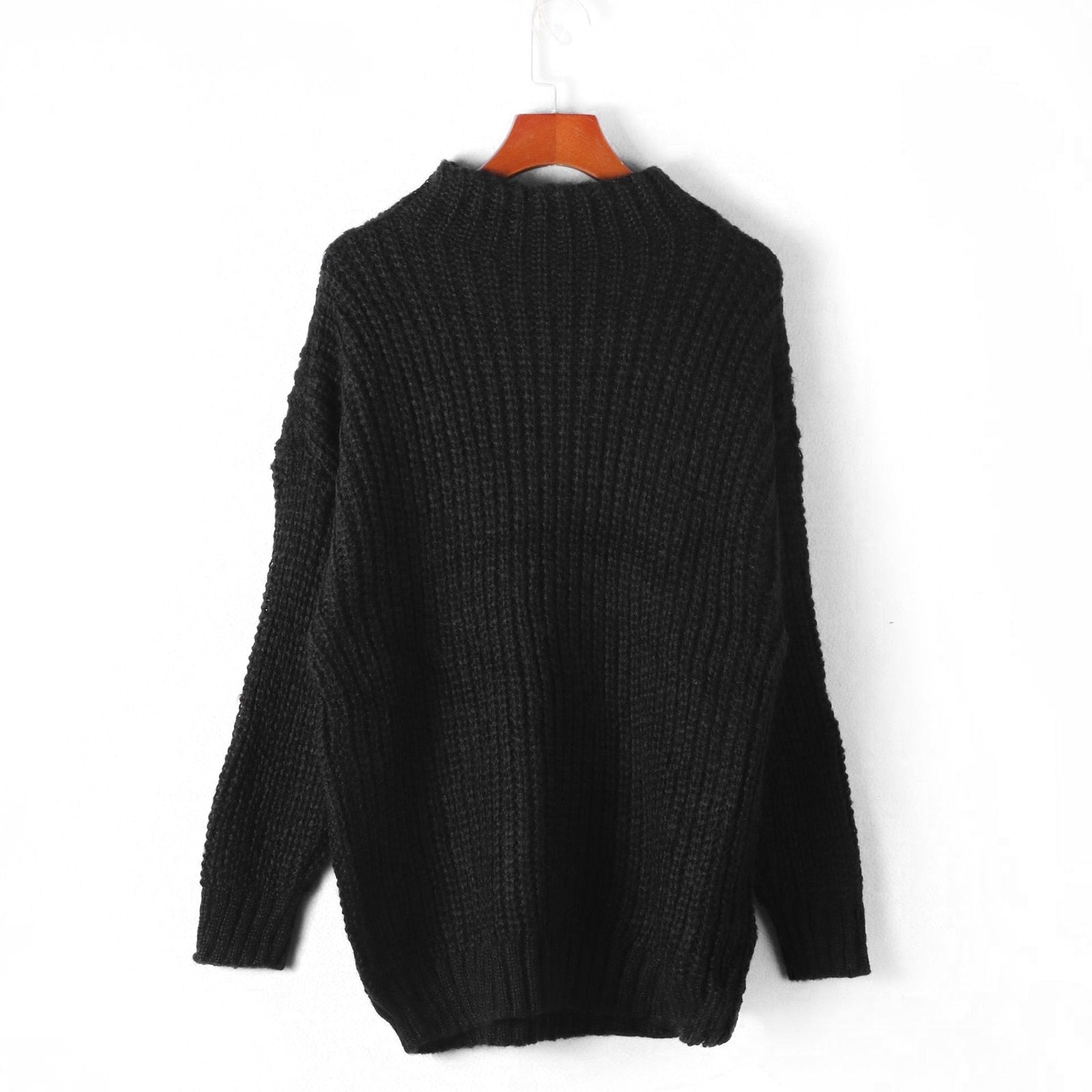 Pullover Knitted Turtleneck Sweater - Fashion Damsel