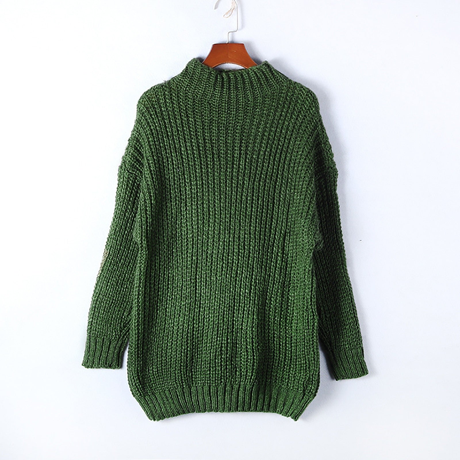 Pullover Knitted Turtleneck Sweater - Fashion Damsel