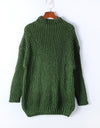 Pullover Knitted Turtleneck Sweater - Fashion Damsel