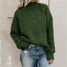 Load image into Gallery viewer, Pullover Knitted Turtleneck Sweater - Fashion Damsel
