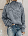 Pullover Knitted Turtleneck Sweater - Fashion Damsel