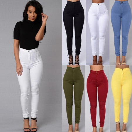 High Waist Stretch Jeans