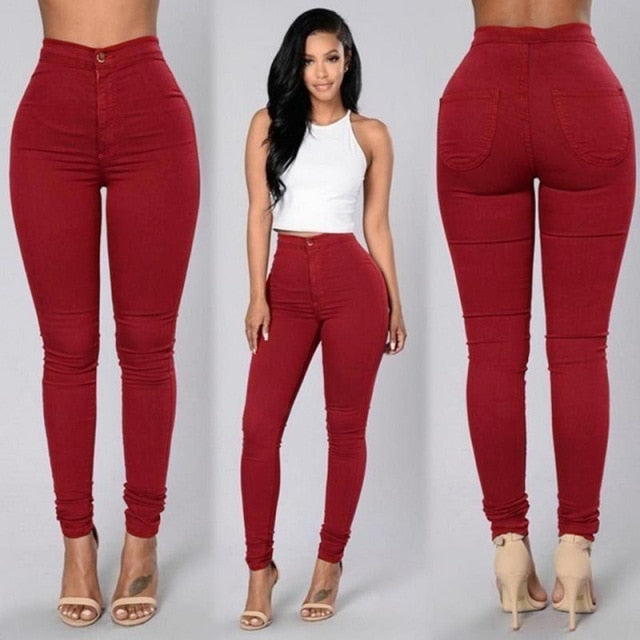 High Waist Stretch Jeans