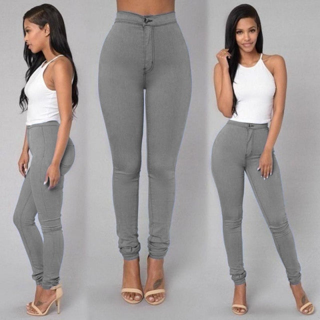 High Waist Stretch Jeans