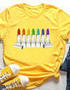 Sexy Red Lipsticks Make Up Artist Letters Print T shirt