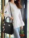 Top-Handle Embroidery Cross body Bag - Fashion Damsel
