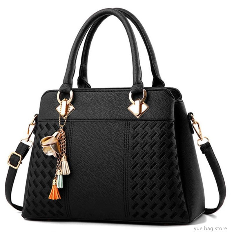 Top-Handle Embroidery Cross body Bag - Fashion Damsel