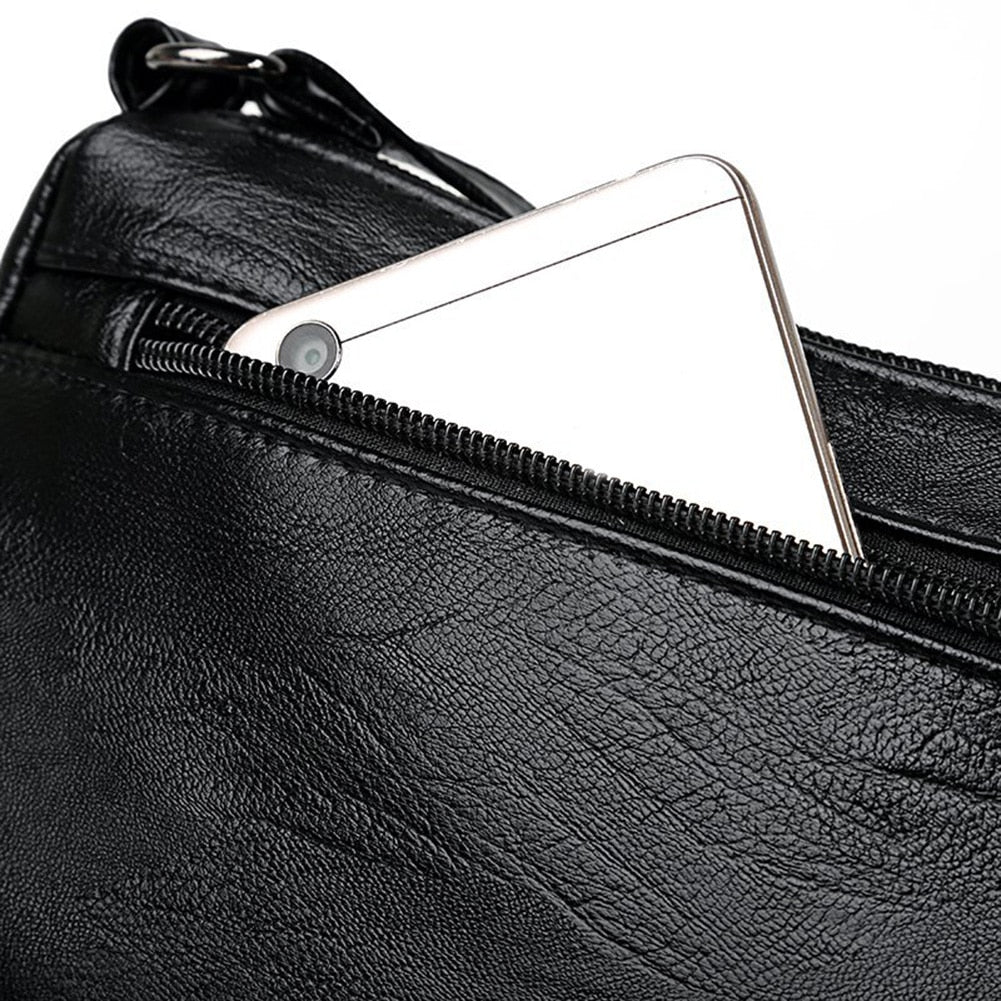 Multi-pocket Zipper Cross body Daily Handbag - Fashion Damsel