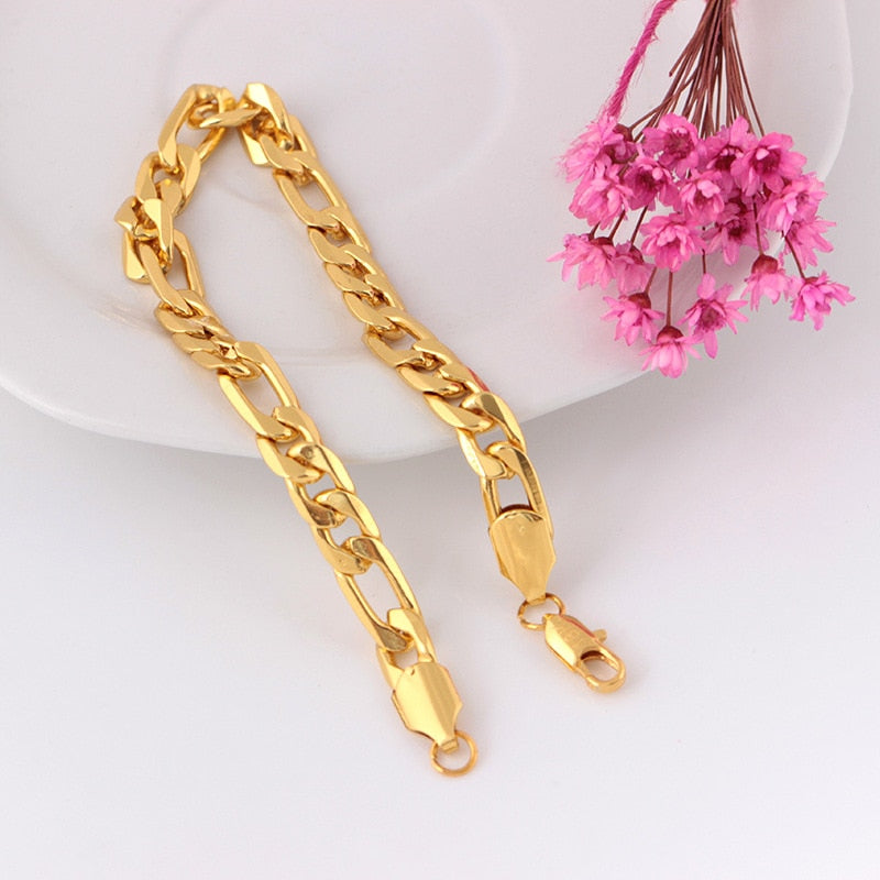 gold Bracelets geometry Chain - Fashion Damsel