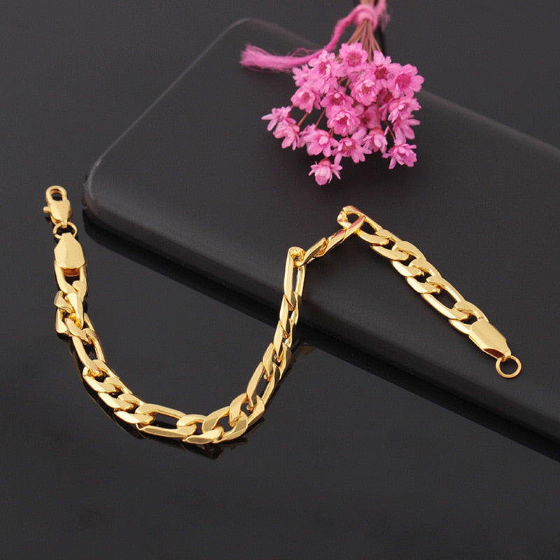 gold Bracelets geometry Chain - Fashion Damsel