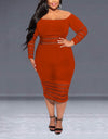 Off-Shoulder Backless Elegant Mesh Maxi Dress