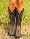 Autumn/Winter Serpentine Western Cowboy Boots - Fashion Damsel