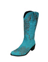 Knee-high High Tube Middle Heel Ladies Cowboy Boots - Fashion Damsel
