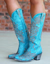 Knee-high High Tube Middle Heel Ladies Cowboy Boots - Fashion Damsel