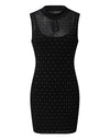 Black Elegant Sleeveless Mini Dress - Fashion Damsel