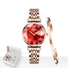 Load image into Gallery viewer, OLEVS Waterproof Luxury Jewel Quartz Watch Set
