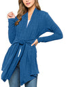 Long Sleeve Drawstring Cardigan - Fashion Damsel