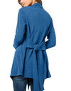 Long Sleeve Drawstring Cardigan - Fashion Damsel