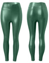 S-5XL Plus Size Faux Leather High Waist  Leggings - Fashion Damsel