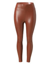 S-5XL Plus Size Faux Leather High Waist  Leggings - Fashion Damsel
