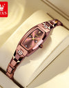 OLEVS Luxury Quartz Tungsten Steel Elegant Design Wristwatch