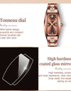 OLEVS Luxury Quartz Tungsten Steel Elegant Design Wristwatch
