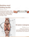 OLEVS Luxury Quartz Tungsten Steel Elegant Design Wristwatch