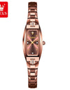 OLEVS Luxury Quartz Tungsten Steel Elegant Design Wristwatch