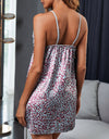 Satin Lace Leopard Baby doll Sleep dress - Fashion Damsel
