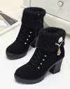 Thick-heeled Casual Water Brick Warm Snow Boots