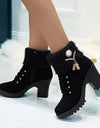Thick-heeled Casual Water Brick Warm Snow Boots