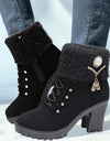 Thick-heeled Casual Water Brick Warm Snow Boots