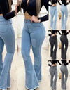 High Waist Slim Flare Pants Size S-3XL