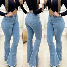 Load image into Gallery viewer, High Waist Slim Flare Pants Size S-3XL
