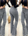 High Waist Slim Flare Pants Size S-3XL