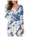 Round Neck Long Sleeve Shirt/Blouse