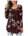 Round Neck Long Sleeve Shirt/Blouse