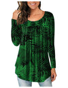 Round Neck Long Sleeve Shirt/Blouse