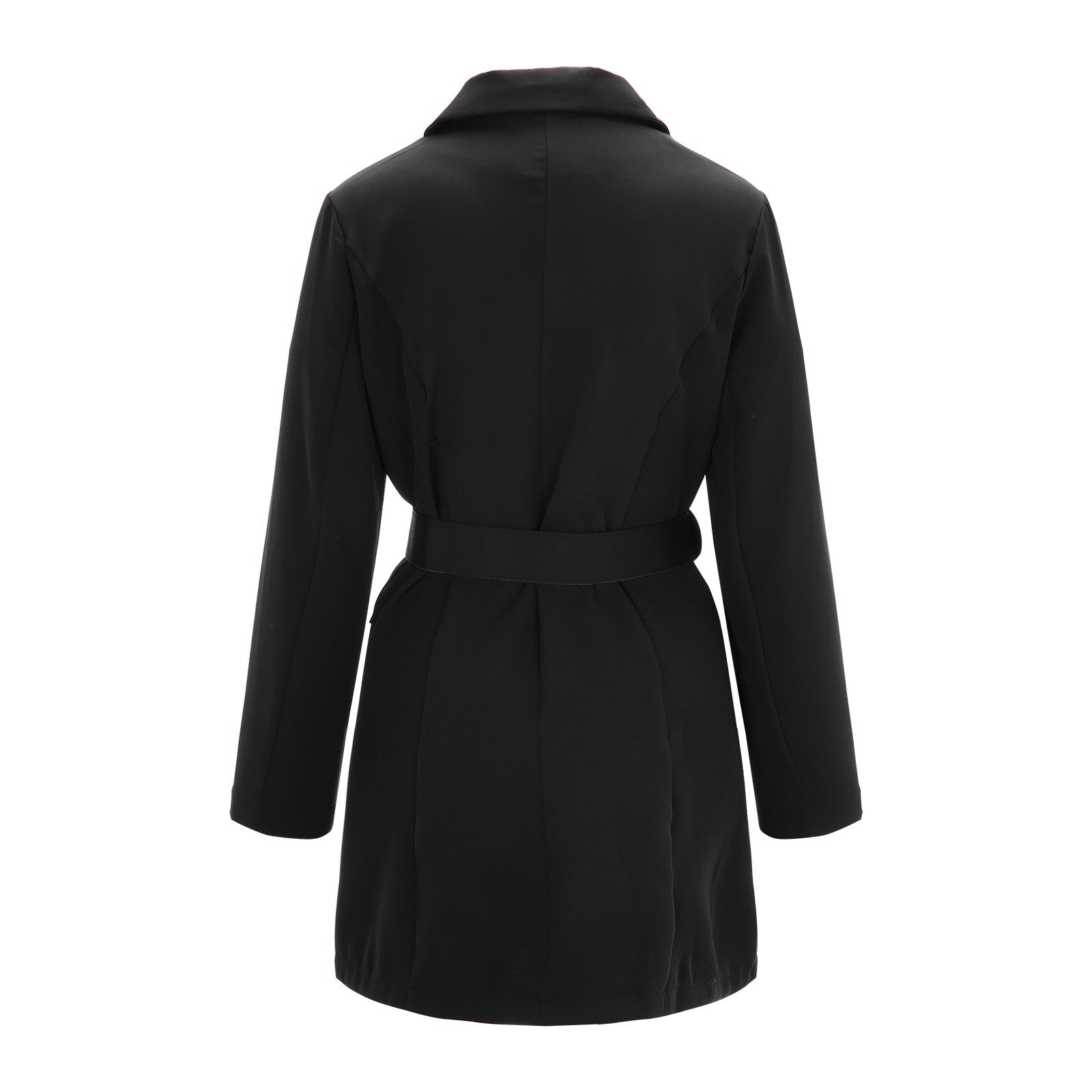 Long-Sleeve Women's Double Breasted Mini Suit Dress