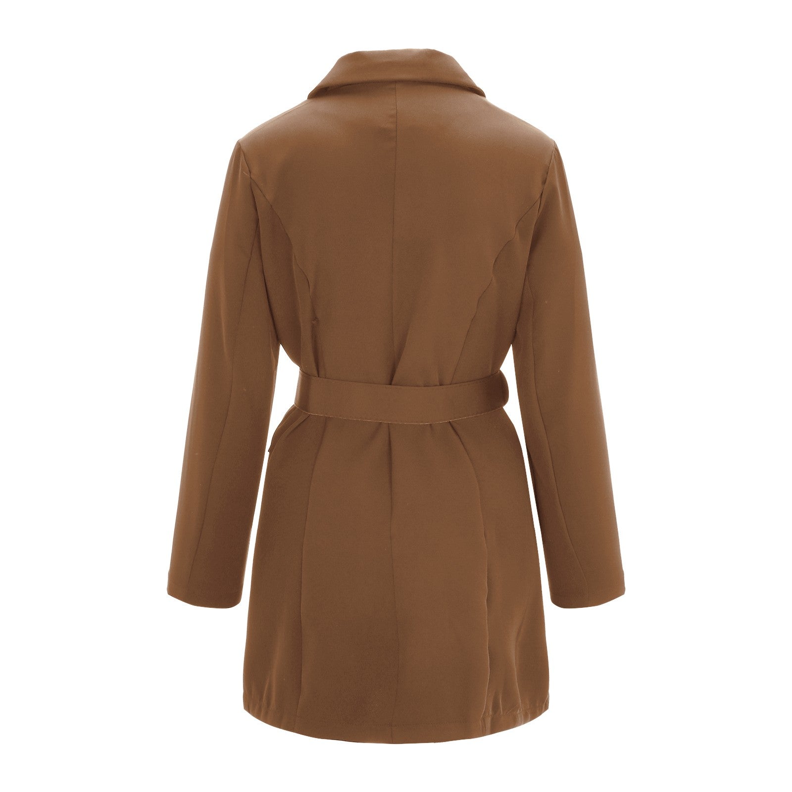 Long-Sleeve Women's Double Breasted Mini Suit Dress