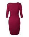 Autumn Knee-Length Women's Fashion Dress