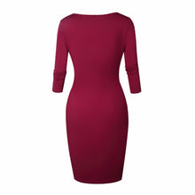 Cargar imagen en el visor de la galería, Autumn Knee-Length Women&#39;s Fashion Dress
