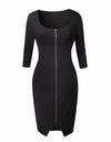 Autumn Knee-Length Women's Fashion Dress