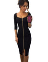 Autumn Knee-Length Women's Fashion Dress