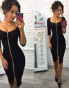 Autumn Knee-Length Women's Fashion Dress