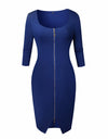 Autumn Knee-Length Women's Fashion Dress